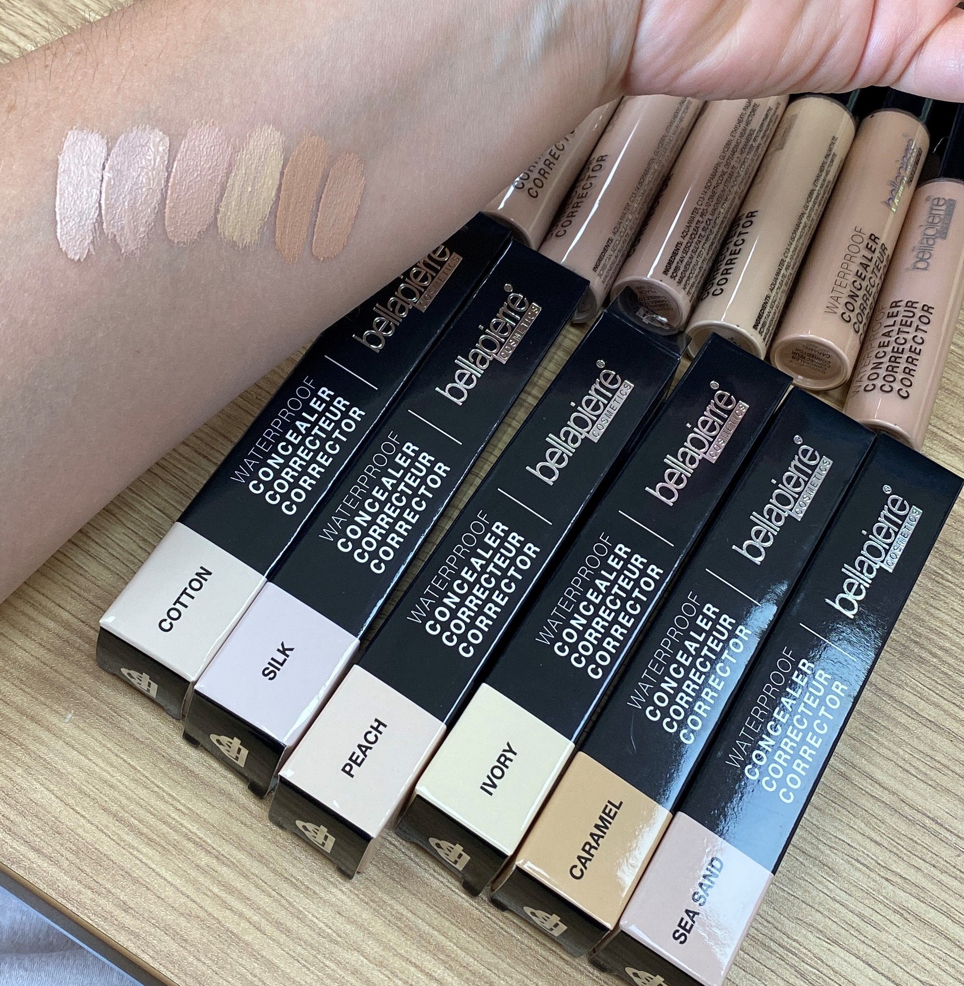 Waterproof Concealer - Sea Sand (nøytral undertone - matcher Cinnamon/Nutmeg Mineral foundation og BB Cream Light og Medium)